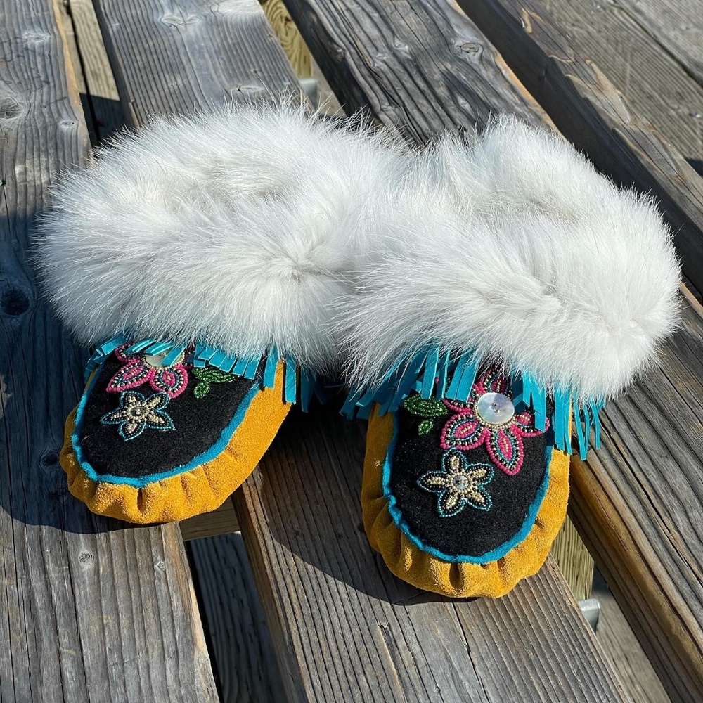 Handmade Moccasins Yukon Indigenous Artist Amanda Leas
